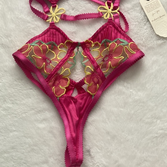 Pink Lingerie Body Suit 💕 - Picture 3 of 12